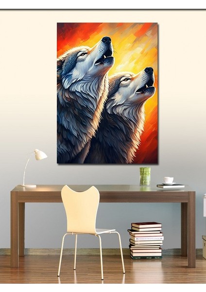 Kanvas Tablo Uluyan Kurtlar fiyatları