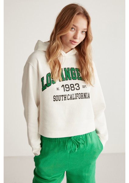 Carleen Oversize Beyaz Sweatshirt