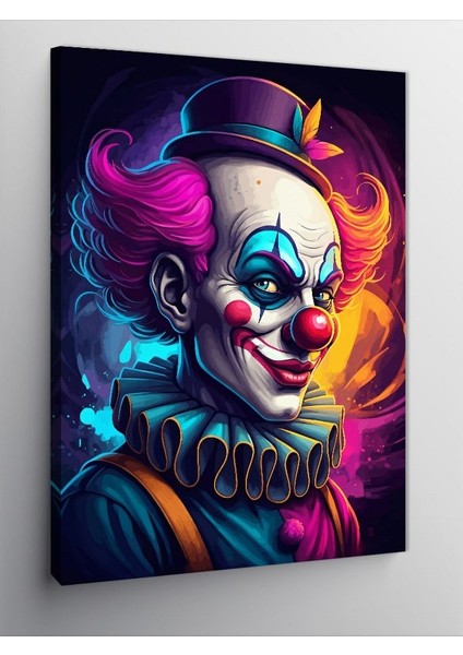 Kanvas Tablo Renkli Palyaço