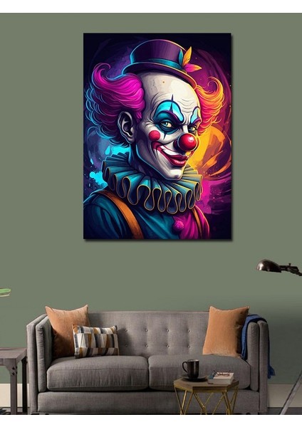 Kanvas Tablo Renkli Palyaço modelleri