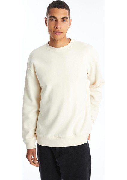 Xsıde Bisiklet Yaka Uzun Kollu Erkek Sweatshirt