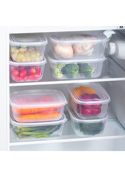 1072 30'lu Buzluk Düzenleyici Saklama Kabı Kendinden Kapaklı Derin Dondurucu Saklama Kabı 1lt Şeffaf fiyatları