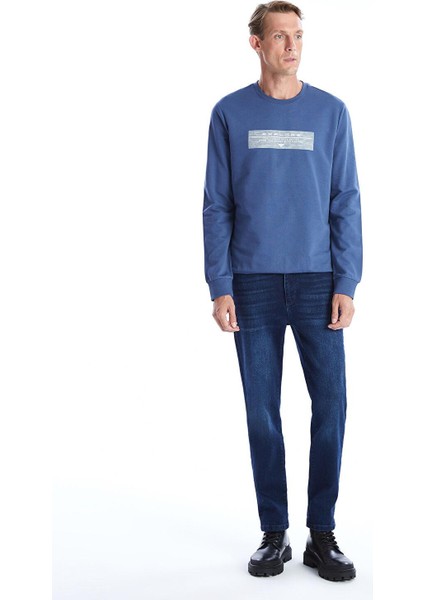 Lcwaıkıkı Classic Bisiklet Yaka Uzun Kollu Baskılı Erkek Sweatshirt fiyatları
