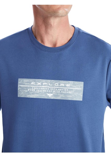 Lcwaıkıkı Classic Bisiklet Yaka Uzun Kollu Baskılı Erkek Sweatshirt modelleri
