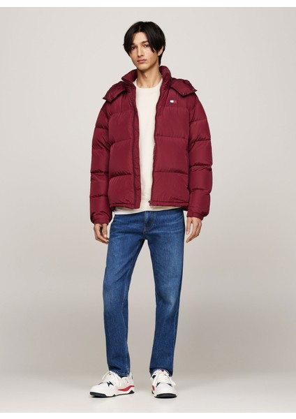 Tommy Jeans Bordo Erkek Mont DM0DM19537VLPTJM Alaska Puffer Ext