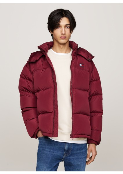 Tommy Jeans Bordo Erkek Mont DM0DM19537VLPTJM Alaska Puffer Ext