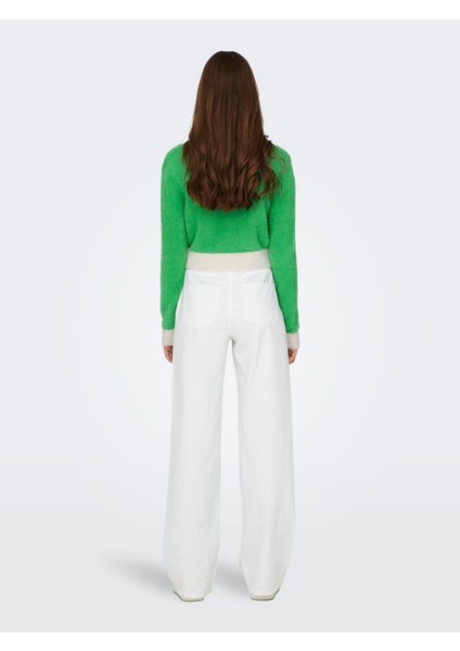 Onlpıumo L/s Contrast Pull cc Knt Kadın Crop Kazak indirimleri