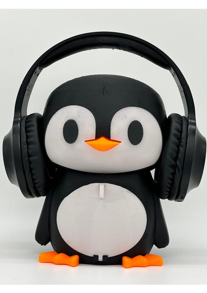 Kulaklık Standı - Kulaklık Aksesuarı Veya Dekorasyon - Penguen (Kutulu)