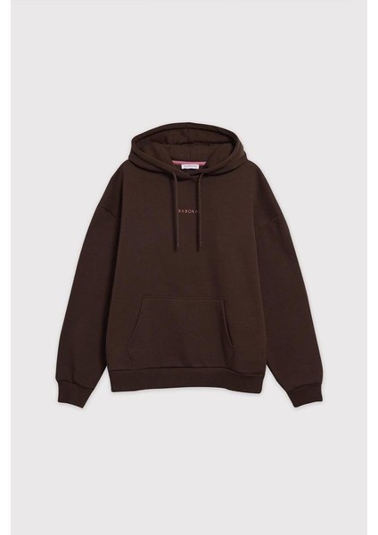 Kapüşonlu Oversize Fit Unisex Sweatshirt