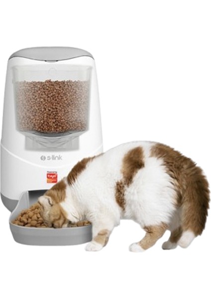 Smart 1080P Kameralı Otomatik Mama Kabı Wifi Tuya Destekli S-Link Kedi Köpek Pet Besleyici Yem Kabı