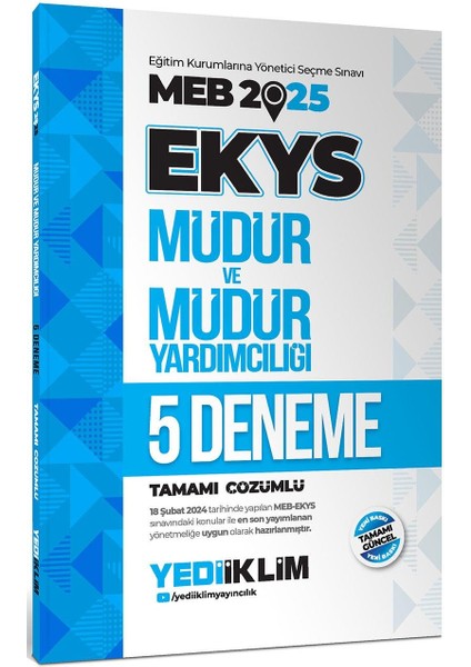 2025 Meb Ekys Müdür ve Müdür Yardımcılığı Tamamı Çözümlü 5 Deneme