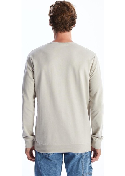 Lcwaıkıkı Classic Bisiklet Yaka Uzun Kollu Baskılı Erkek Sweatshirt fırsatları