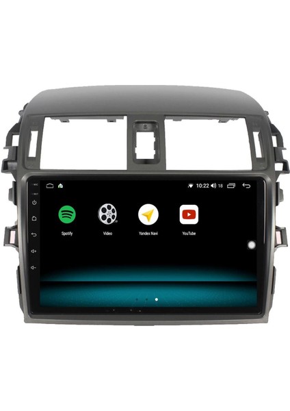 Toyota Corolla Android 13 Multimedya Carplay 4gb RAM+64GB HDD 2007-2012 Navigasyon Ekran modelleri