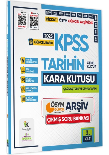 2025 KPSS Karakutu Genel Kültür 5’li Altın Set ÖSYM Çıkmış Soru Bankası indirimleri