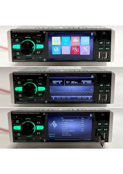 DS4052 4.3 Oto Teyp 4X45W Fm Sd USB Bt Mp3 Oto Teyp fırsatları