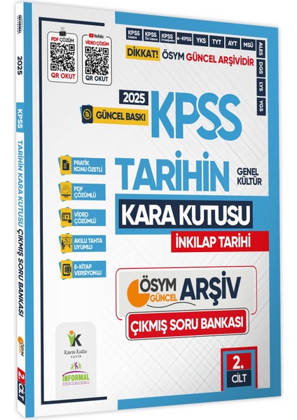 2025 KPSS Tarihin Kara Kutusu Modüler Set 3’lü ÖSYM Çıkmış Soru Bankası