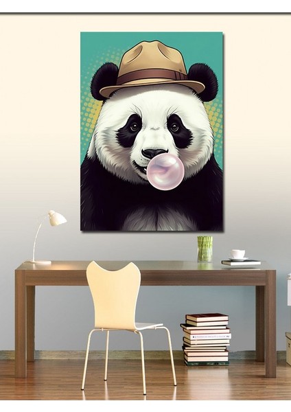 Kanvas Tablo Sakız Çiğneyen Panda fiyatları
