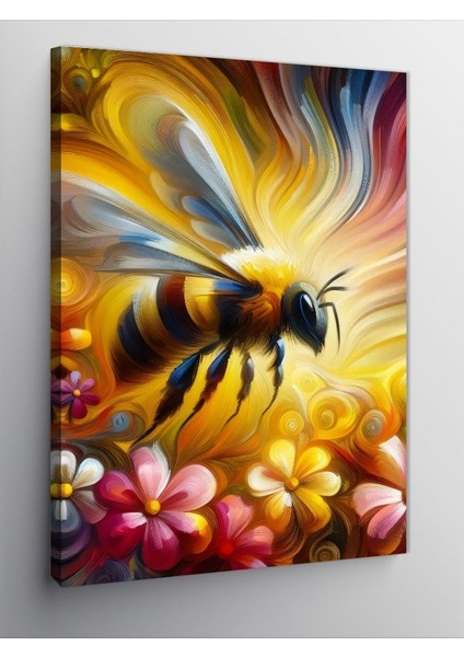 Kanvas Tablo Renkli Bal Arısı