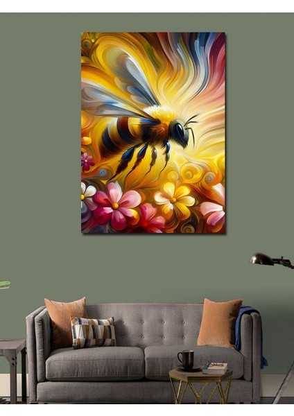 Kanvas Tablo Renkli Bal Arısı modelleri