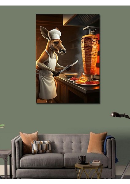 Kanvas Tablo Dönerci Kanguru modelleri