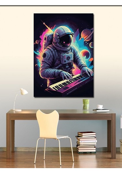 Kanvas Tablo Piyanist Astronot fiyatları
