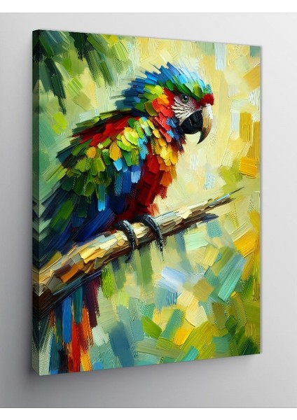 Kanvas Tablo Renkli Papağan