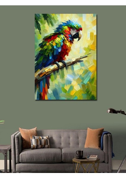 Kanvas Tablo Renkli Papağan modelleri