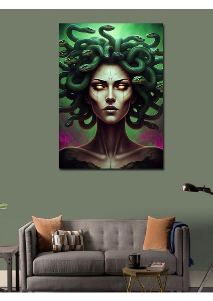 Kanvas Tablo Taşlaşmış Medusa modelleri