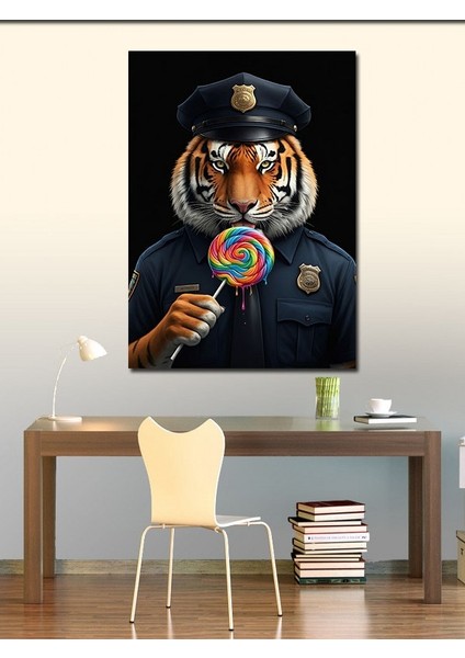 Kanvas Tablo Lolipoplu Polis Kaplan fiyatları