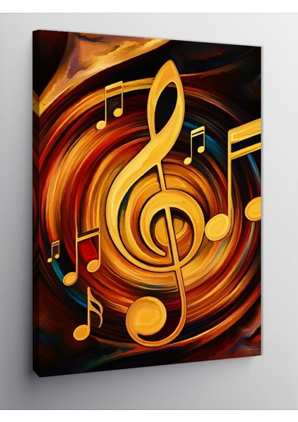 Kanvas Tablo Müzik Nota Sanatı