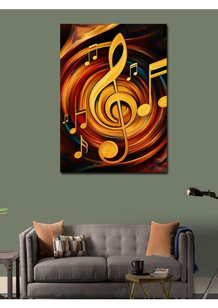 Kanvas Tablo Müzik Nota Sanatı modelleri