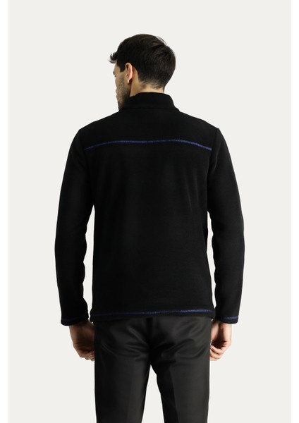 Yarım Fermuarlı Polar Sweatshirt