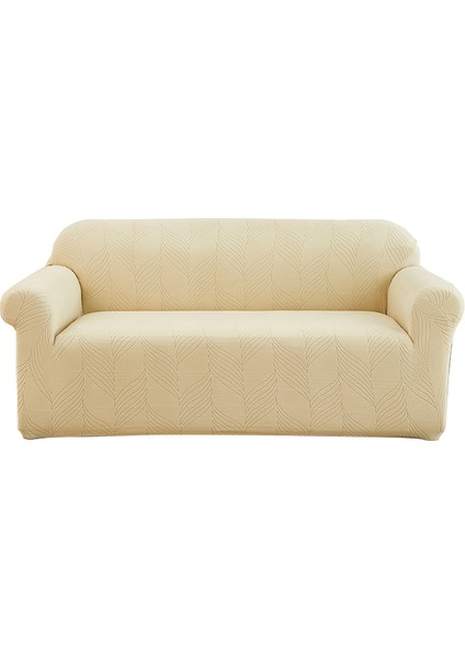 Jakarlı Pazen Düz Renk Streç Kanepe Örtüsü Kanepe Örtüsü (Yurt Dışından)