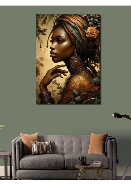 Kanvas Tablo Kadın Portresi modelleri