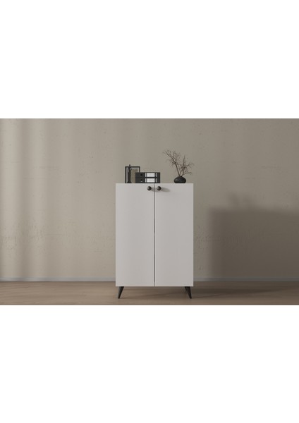 2 Kapaklı Modern Ofis Dolabı