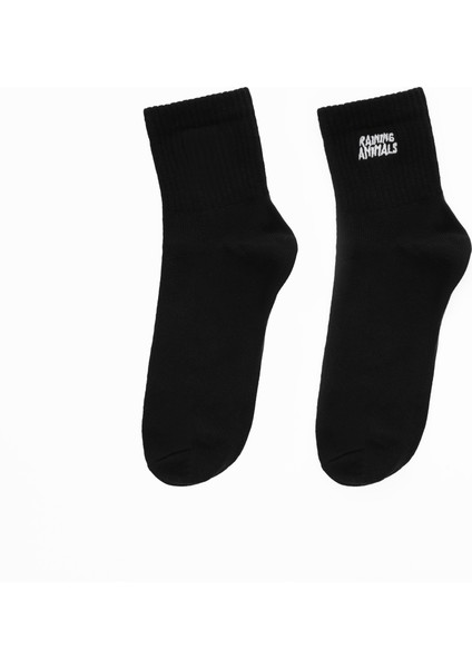 Raining Animals Pamuklu Unisex Tenis Çorap Logo Nakışlı