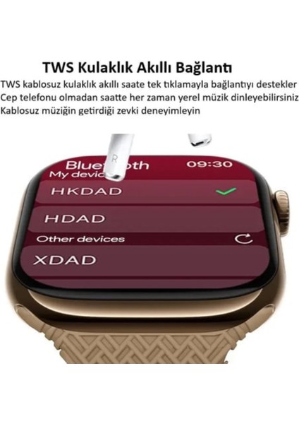 HK10 Pro Max Galeri/chatgpt/ses Kayıt/2gb Depolama Destekli Gen 5 Amoled Watch 10 Akıllı Saat