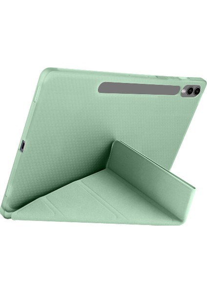 Samsung Galaxy Tab S10 Ultra Kılıf Tri Folding Kalem Bölmeli Standlı Kılıf