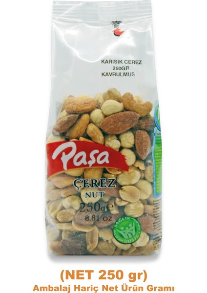 Paşa Kuruyemiş Kavrulmuş Karışık Kuruyemiş 250 gr x 3 Adet (Toplam 750 Gr)