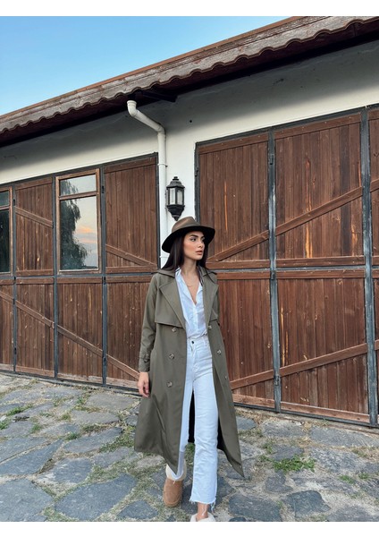 Lola Oversize Kol Detaylı Trençkot 1211