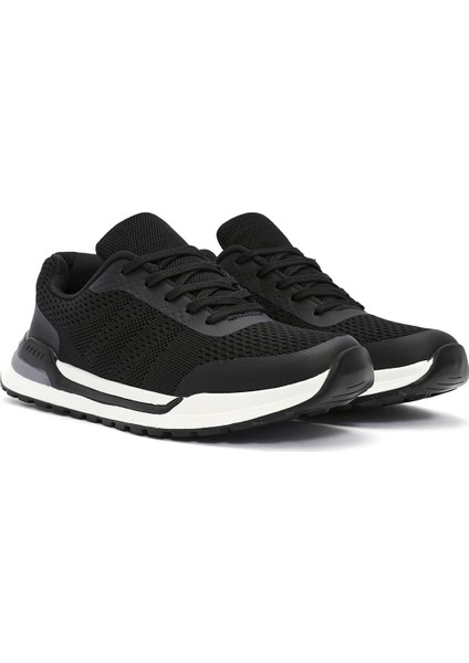 Erkek Siyah Bağcıklı Kumaş Sneaker 24WFD69326F modelleri