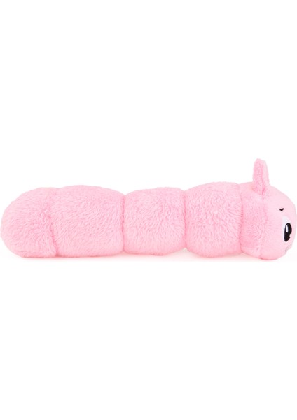 Soft Tırtıl Figürlü Yastık - Pembe - 30X10 cm