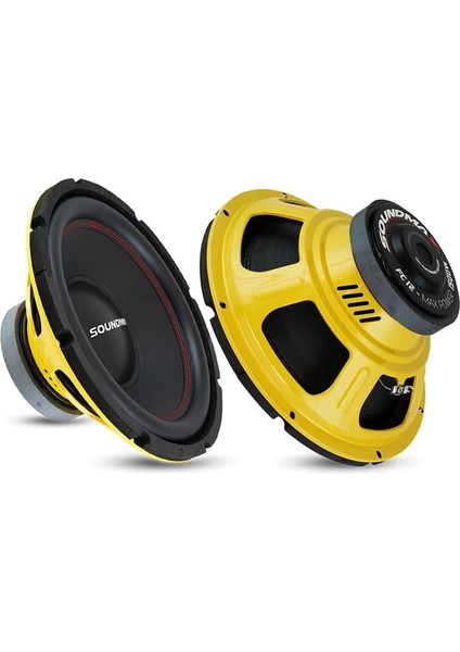 SX-FC12 Oto Bass Subwoofer 30CM 1500 Watt Sarı 1 Adet
