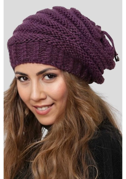 Kadın Kışlık Boyunluk Özellikli Triko Örgü Bere modelleri