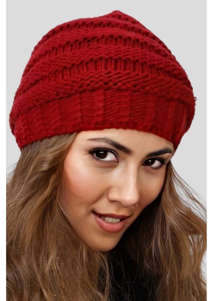 Kadın Kışlık Boyunluk Özellikli Triko Örgü Bere fiyatları