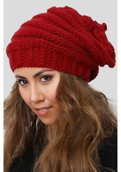 Kadın Kışlık Boyunluk Özellikli Triko Örgü Bere modelleri