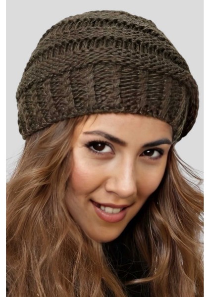 Kadın Kışlık Boyunluk Özellikli Triko Örgü Bere fiyatları