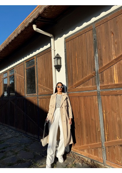 Lola Oversize Kol Detaylı Trençkot