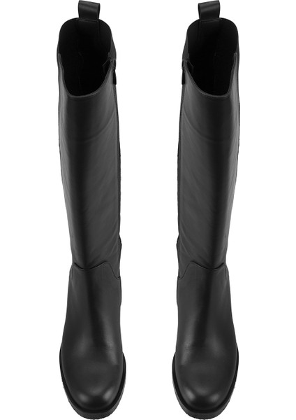 Marsel Siyah Kadın Deri Çizme fırsatları