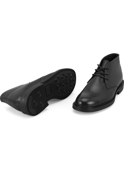Aliah Siyah Erkek Deri Bağcıklı Bot indirimleri